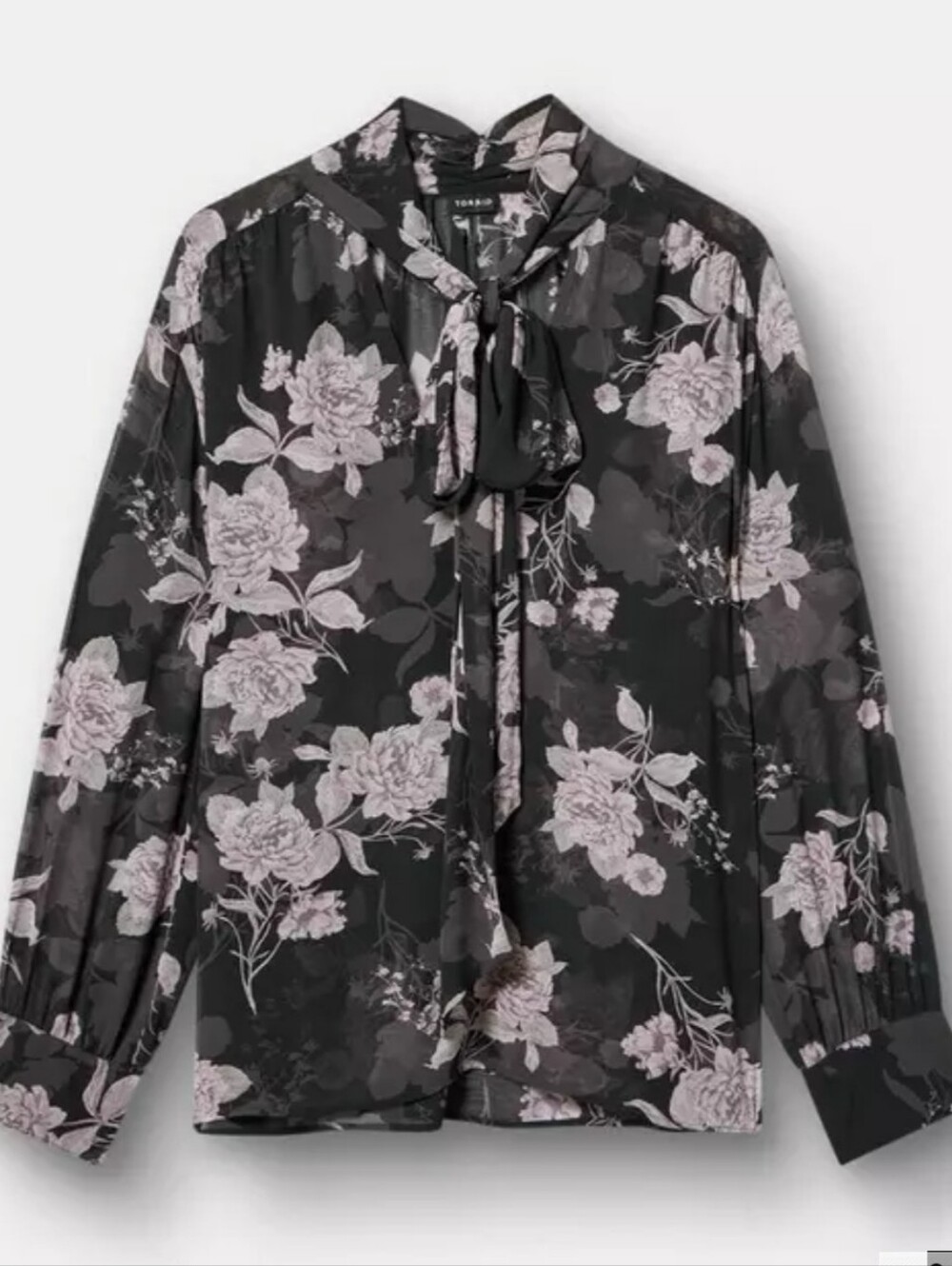 Torrid Drop Shoulder Tie Front Blouse